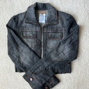 NWT Vintage Studded Denim Jacket